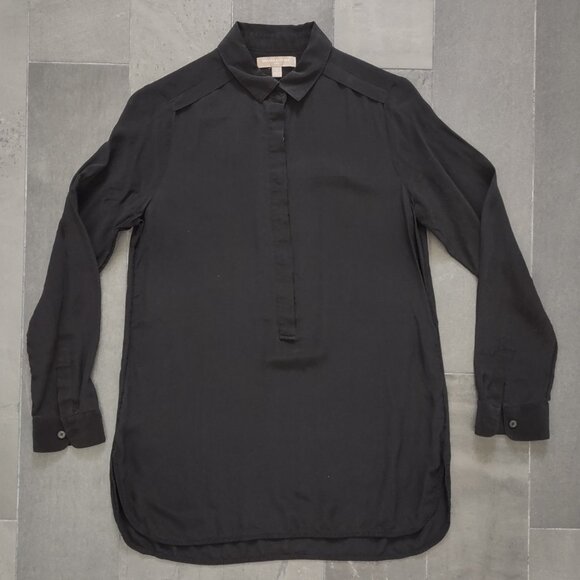 Banana Republic 100% silk shirt - black - S - Picture 3 of 10